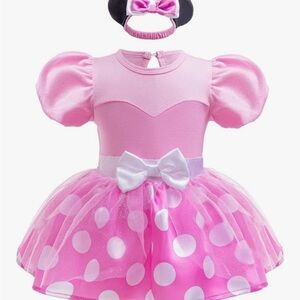 Dressy Daisy Infant Baby Girls Polka Dots Romper with Headband